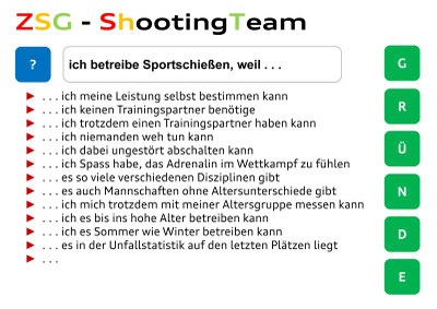 ZSG - warum Sportschießen